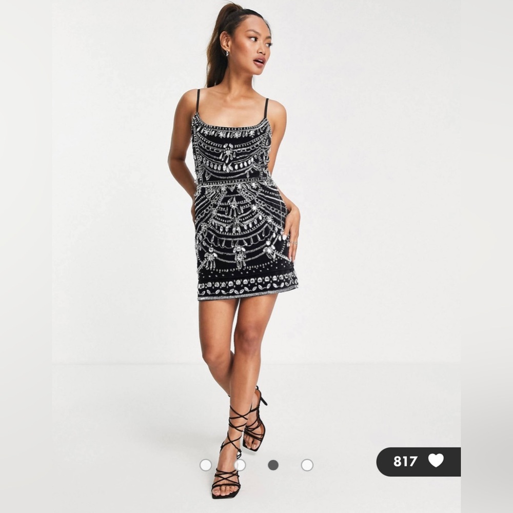 Embellished Dress with Built-In Corset